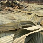 Fire gutted the outbuilding